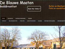 Tablet Screenshot of deblauwemaaten.be